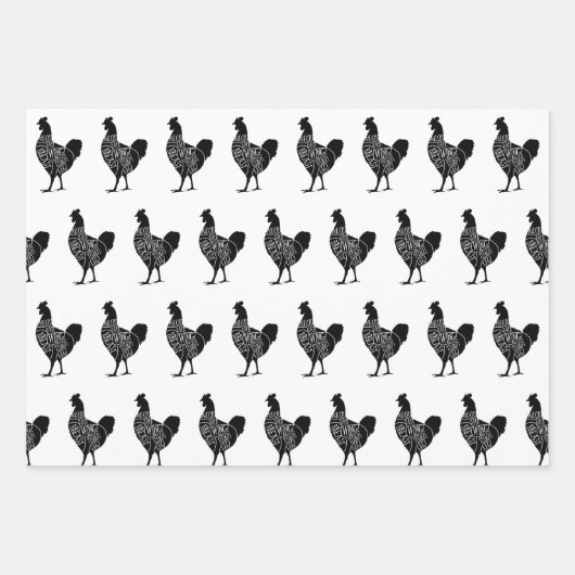 feuille de papier d'emballage de poulet (Devant)