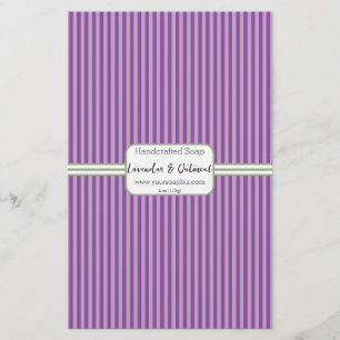 Feuille de papier d'emballage de savon Lavendar à
