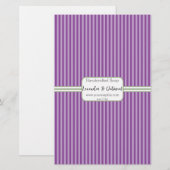 Feuille de papier d'emballage de savon Lavendar à (Devant / Derrière)