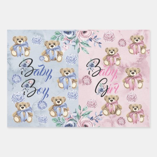 Feuille de papier d'emballage Ensemble de 3 Révéla (Devant)