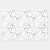 Feuille de papier d'emballage noir et blanc série (Devant 2)