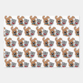 Feuille de papier d'emballage pour chien et chat (Devant)