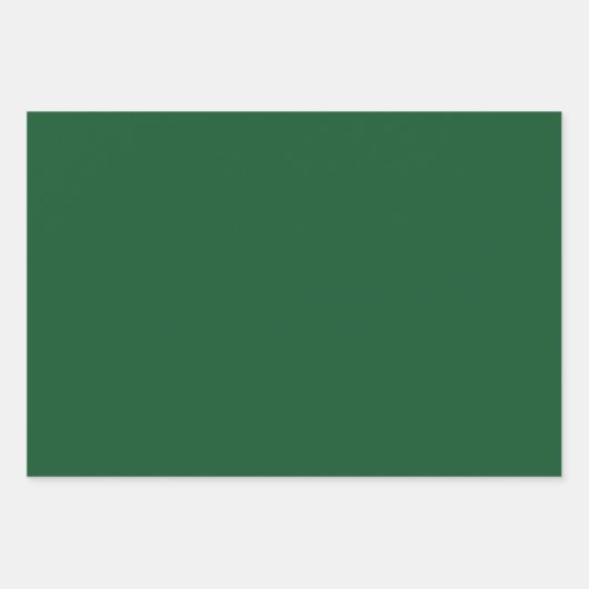 feuille de papier d'emballage vert de noël (Devant)