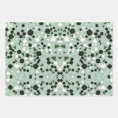 feuille de papier d'emballage vert sauge terrazzo (Devant 2)