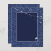 Feuille de papier Denim et diamants (Devant / Derrière)