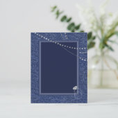 Feuille de papier Denim et diamants (Debout devant)