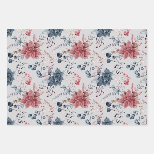 Feuille de papier d'enrobage de baies d'hiver (Devant)