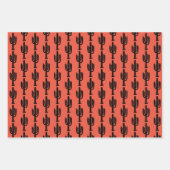 Feuille de papier d'enveloppement de cactus du dés (Devant 3)