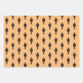 Feuille de papier d'enveloppement de cactus du dés (Devant)