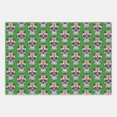 Feuille de papier d'enveloppement de crâne de sucr (Devant 3)