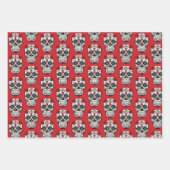 Feuille de papier d'enveloppement de crâne de sucr (Devant 2)