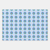 Feuille de papier d'enveloppement de saison hivern (Devant)