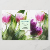 Feuille de papier d'enveloppement de savon artisan (Devant)