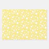 Feuille de papier d'enveloppement Motif jaune (Devant 3)