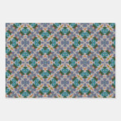 Feuille de papier d'enveloppement orange et violet (Devant 2)