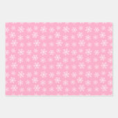 Feuille de papier d'enveloppement Pastel Snowflake (Devant 2)