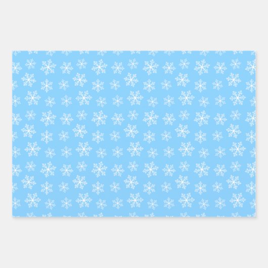 Feuille de papier d'enveloppement Pastel Snowflake (Devant)