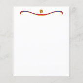 Feuille de papier drapeau arménien (Dos)
