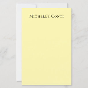 Feuille de papier élégant minimaliste couleur crèm