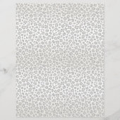 Feuille de papier, Empreinte de léopard, (Dos)