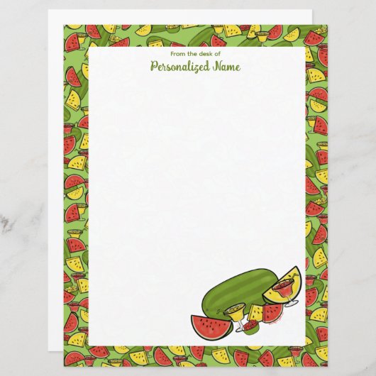 Feuille de papier encadrée R & Y (Devant / Derrière)