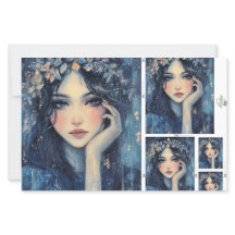 Feuille de papier Enchanteuse de la nymphe des boi