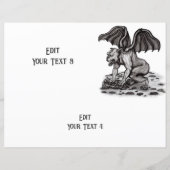 Feuille de papier Golem Gargoyle (Dos)