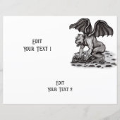 Feuille de papier Golem Gargoyle (Devant)