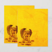 Feuille de papier Golem Gargoyle (Devant / Derrière)