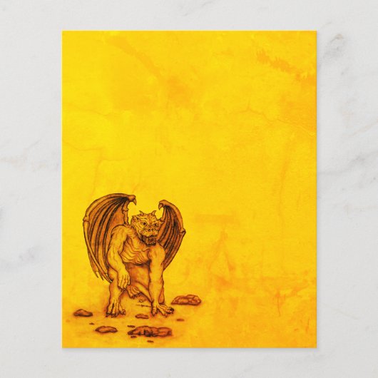 Feuille de papier Golem Gargoyle (Devant)