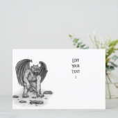 Feuille de papier Golem Gargoyle (Debout devant)