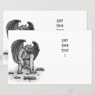 Feuille de papier Golem Gargoyle