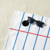 Feuille de papier lin Carnet serviette de plage (En situation)