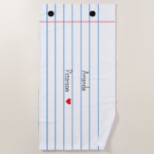 Feuille de papier lin Carnet serviette de plage (Devant)