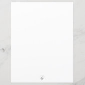 Feuille de papier lin finesse florale (Dos)