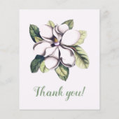 Feuille de papier Merci à fleurs Magnolia (Dos)