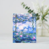 Feuille de papier Monet Pink Water Lys (Debout devant)