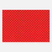 Feuille de papier Motif rouge/noir (Devant 2)
