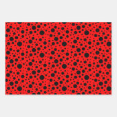 Feuille de papier Motif rouge/noir (Devant 3)