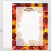 Feuille de papier non doublée encadrée de couvertu (Devant / Derrière)