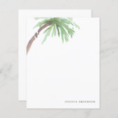Feuille de papier personnalisé Tropical Palm Tree (Devant / Derrière)