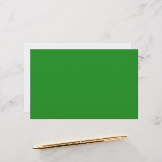 Feuille de papier personnalisé vert et blanc de la (Devant/Arrière en situation)