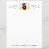 Feuille de papier personnalisée à pâte jaune et vi (Devant)