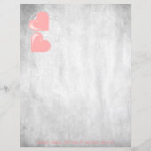 Feuille de papier personnalisée Coeurs de Saint-Va (Devant)