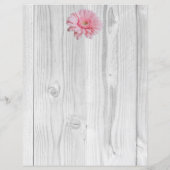 Feuille de papier personnalisée Gerber Daisy rusti (Dos)