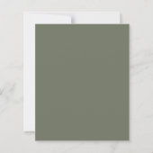 Feuille de papier personnalisée vert mousse (Dos)