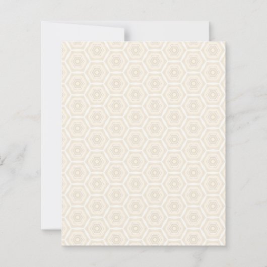 Feuille de papier plat Creamamy Peach Hexagon 4,5  (Devant)