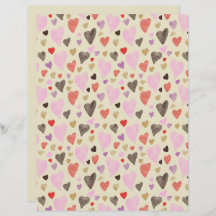 Feuille de papier plat de Saint-Valentin II