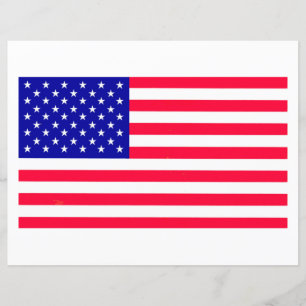 Feuille de papier plat du drapeau américain améric
