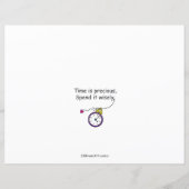Feuille de papier plat Time Flies_Flat 11 pouces x (Dos)